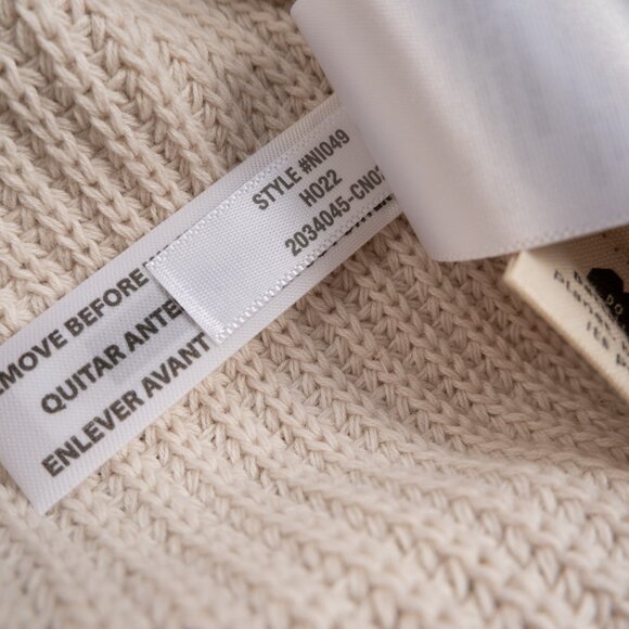 NEW MADEWELL Cotton-Linen Long-Sleeve Sweater Polo size XL - Picture 11 of 12